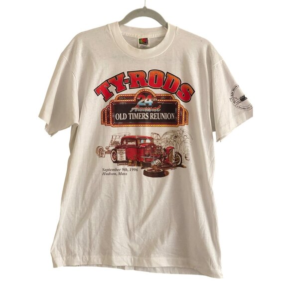 VTG Fruit of the Loom Ty Rods 24th Annual Old Timers Reunion 1996 Hudson, Mass W - Picture 2 of 7